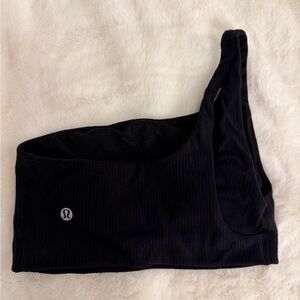 lululemon athletica One-Shoulder Ribbed Sports Bra - Black